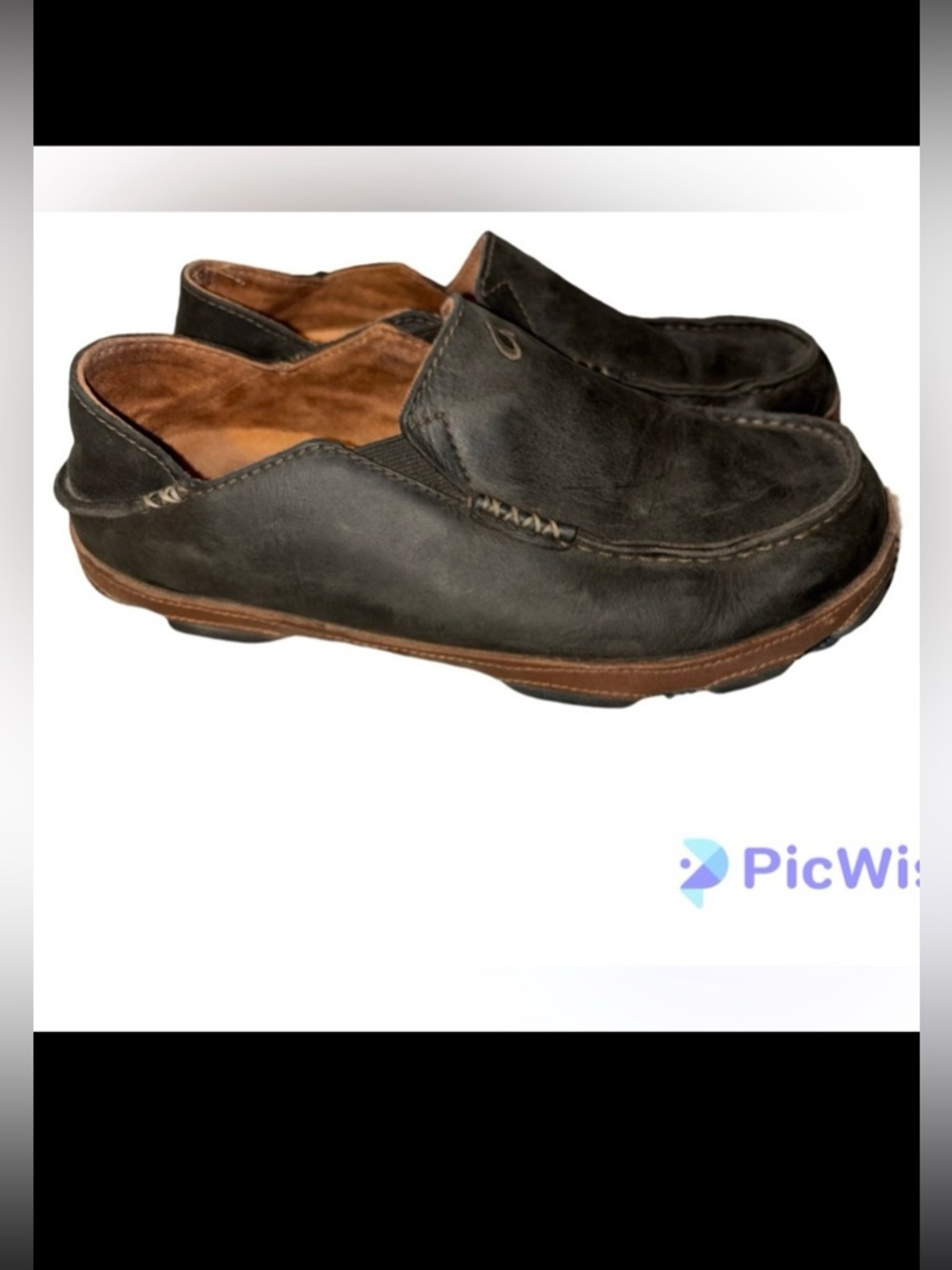 Olukai Moloa Slip-on Leather Loafers